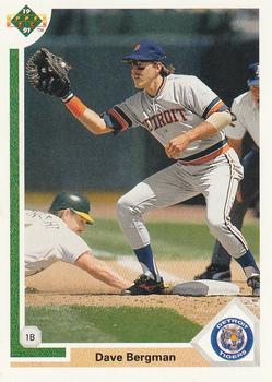 #599 Dave Bergman - Detroit Tigers - 1991 Upper Deck Baseball