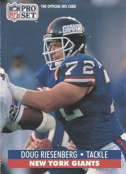 #599 Doug Riesenberg - New York Giants - 1991 Pro Set Football