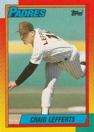 #59T Craig Lefferts - San Diego Padres - 1990 Topps Traded Baseball