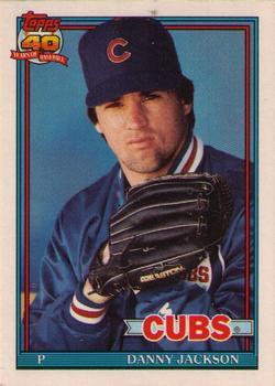 #59T Danny Jackson - Chicago Cubs - 1991 Topps Traded Baseball