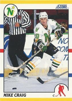 #59T Mike Craig - Minnesota North Stars - 1990-91 Score Rookie and Traded Hockey