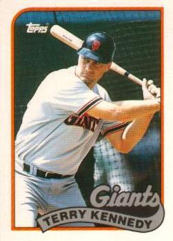#59T Terry Kennedy - San Francisco Giants - 1989 Topps Traded Baseball
