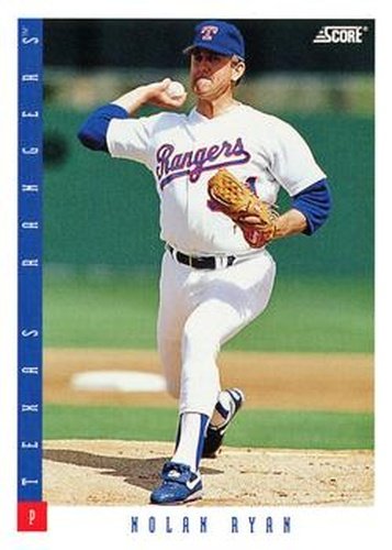 #59 Nolan Ryan - Texas Rangers - 1993 Score Baseball