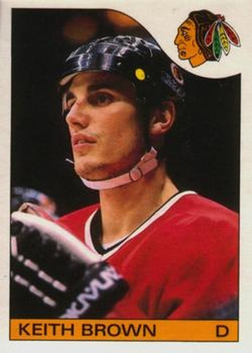 #59 Keith Brown - Chicago Blackhawks - 1985-86 O-Pee-Chee Hockey