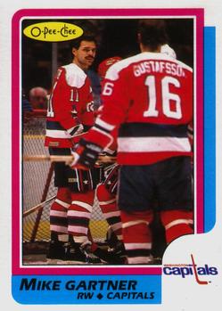 #59 Mike Gartner - Washington Capitals - 1986-87 O-Pee-Chee Hockey