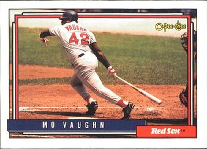 #59 Mo Vaughn - Boston Red Sox - 1992 O-Pee-Chee Baseball