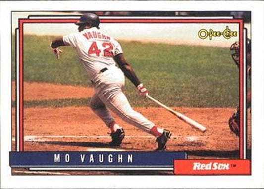 #59 Mo Vaughn - Boston Red Sox - 1992 O-Pee-Chee Baseball
