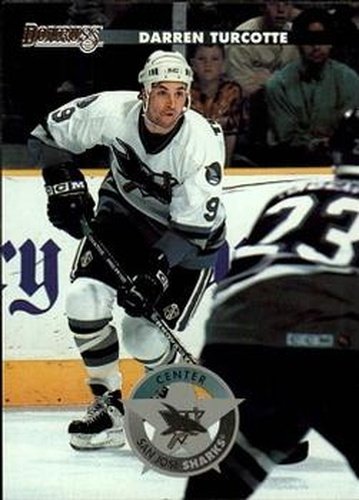 #59 Darren Turcotte - San Jose Sharks - 1996-97 Donruss Hockey