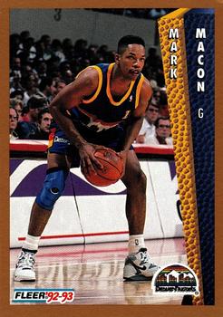 #59 Mark Macon - Denver Nuggets - 1992-93 Fleer Basketball
