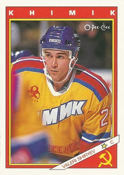 #59R Valeri Shiryaev - Khimik Voskresensk - 1991-92 O-Pee-Chee Hockey - Sharks & Russians