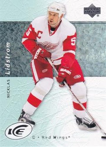 #59 Nicklas Lidstrom - Detroit Red Wings - 2007-08 Upper Deck Ice Hockey