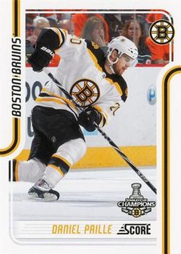 #59 Daniel Paille - Boston Bruins - 2011-12 Score Hockey
