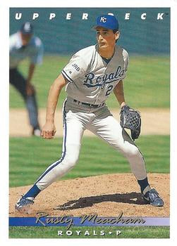 #59 Rusty Meacham - Kansas City Royals - 1993 Upper Deck Baseball
