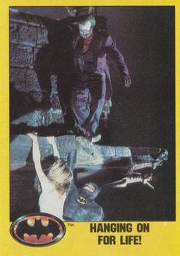 #159 Hanging on for Life! - 1989 Topps Batman