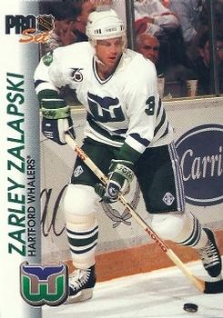 #59 Zarley Zalapski - Hartford Whalers - 1992-93 Pro Set Hockey