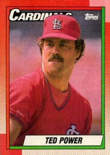 #59 Ted Power - St. Louis Cardinals - 1990 Topps Baseball