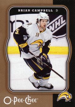 #59 Brian Campbell - Buffalo Sabres - 2007-08 O-Pee-Chee Hockey
