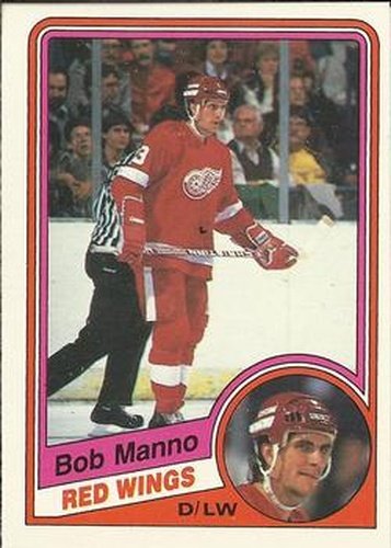 #59 Bob Manno - Detroit Red Wings - 1984-85 O-Pee-Chee Hockey