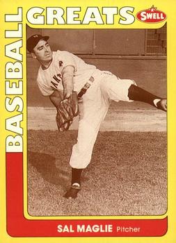 #59 Sal Maglie - New York Giants - 1991 Swell Baseball Greats