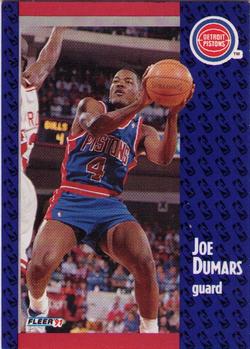 #59 Joe Dumars - Detroit Pistons - 1991-92 Fleer Basketball