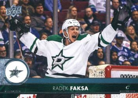 #59 Radek Faksa - Dallas Stars - 2017-18 Upper Deck Hockey