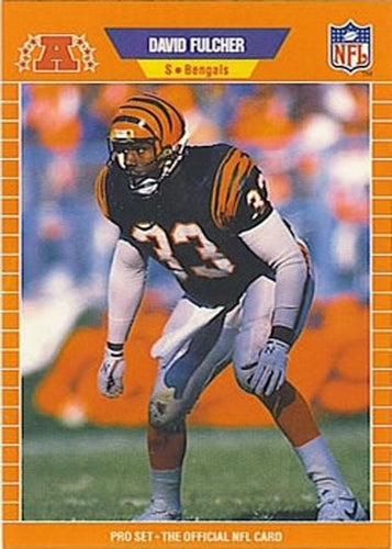 #59 David Fulcher - Cincinnati Bengals - 1989 Pro Set Football