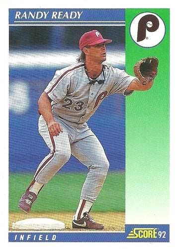 #59 Randy Ready - Philadelphia Phillies - 1992 Score Baseball