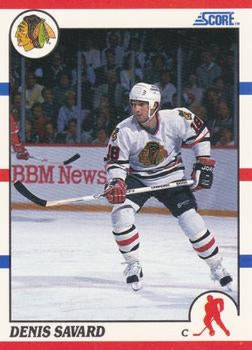 #59 Denis Savard - Chicago Blackhawks - 1990-91 Score Hottest and Rising Stars Hockey