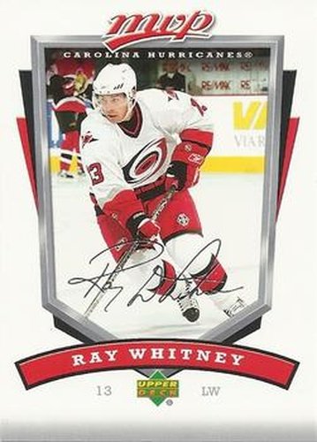#59 Ray Whitney - Carolina Hurricanes - 2006-07 Upper Deck MVP Hockey