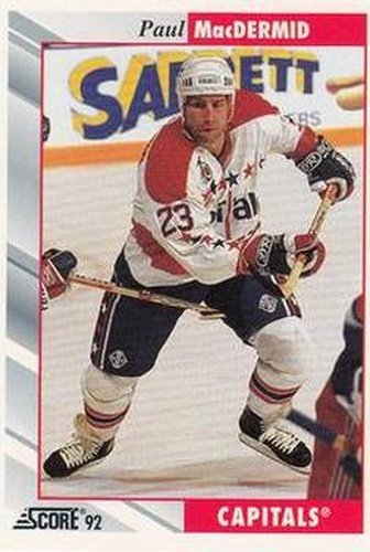 #59 Paul MacDermid - Washington Capitals - 1992-93 Score USA Hockey