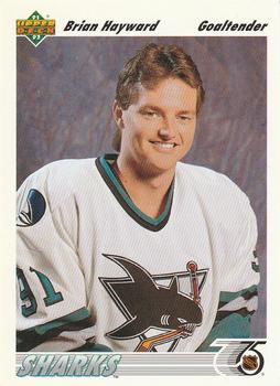 #59 Brian Hayward - San Jose Sharks - 1991-92 Upper Deck Hockey