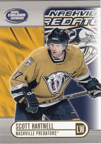 #59 Scott Hartnell - Nashville Predators - 2003-04 Pacific Calder Hockey