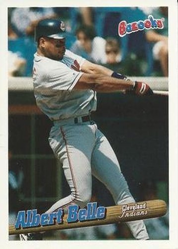 #59 Albert Belle - Cleveland Indians - 1996 Bazooka Baseball