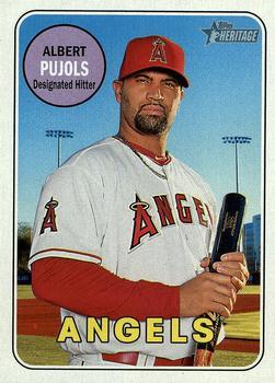 #59 Albert Pujols - Los Angeles Angels - 2018 Topps Heritage Baseball
