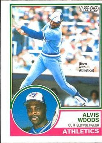 #59 Alvis Woods - Oakland Athletics - 1983 O-Pee-Chee Baseball