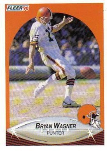 #59 Bryan Wagner - Cleveland Browns - 1990 Fleer Football