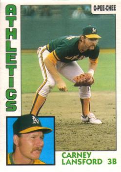 #59 Carney Lansford - Oakland Athletics - 1984 O-Pee-Chee Baseball
