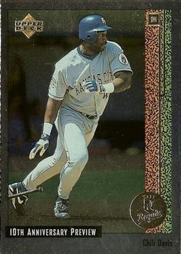 #59 Chili Davis - Kansas City Royals - 1998 Upper Deck - 10th Anniversary Preview Baseball