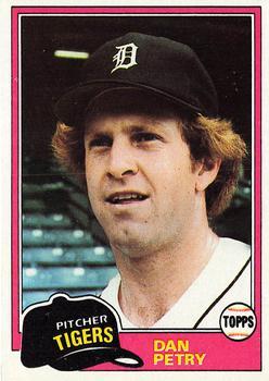 #59 Dan Petry - Detroit Tigers - 1981 Topps Baseball