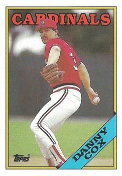 #59 Danny Cox - St. Louis Cardinals - 1988 Topps Baseball