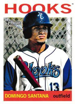 #59 Domingo Santana - Corpus Christi Hooks - 2013 Topps Heritage Minor League Baseball