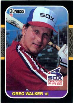 #59 Greg Walker - Chicago White Sox - 1987 Donruss Baseball