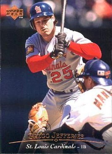 #59 Gregg Jefferies - St. Louis Cardinals - 1995 Upper Deck Baseball