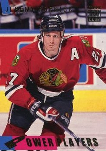#59 Jeremy Roenick - Chicago Blackhawks - 1994-95 Stadium Club Hockey