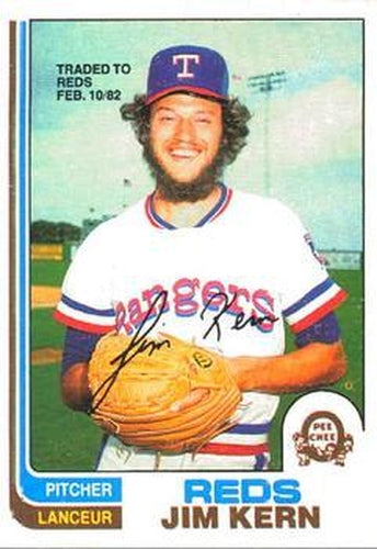 #59 Jim Kern - Cincinnati Reds - 1982 O-Pee-Chee Baseball