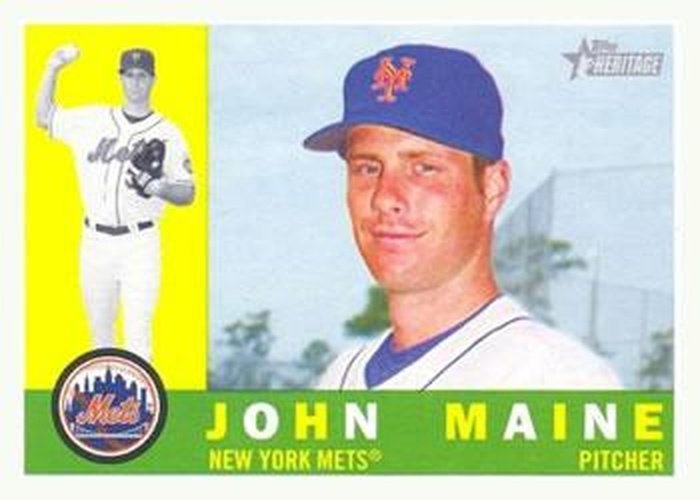 #59 John Maine - New York Mets - 2009 Topps Heritage Baseball