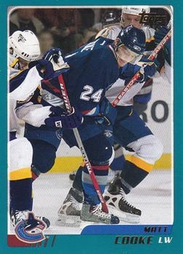 #59 Matt Cooke - Vancouver Canucks - 2003-04 Topps Hockey