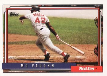 #59 Mo Vaughn - Boston Red Sox - 1992 Topps Baseball