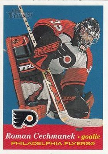 #59 Roman Cechmanek - Philadelphia Flyers - 2001-02 Topps Heritage Hockey