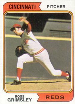 #59 Ross Grimsley - Cincinnati Reds - 1974 Topps Baseball